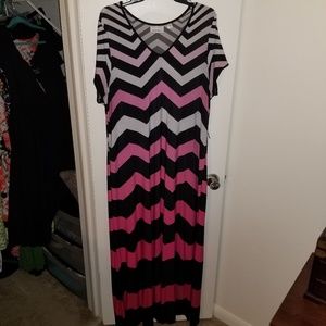 Avenue Chevron Maxi Dress